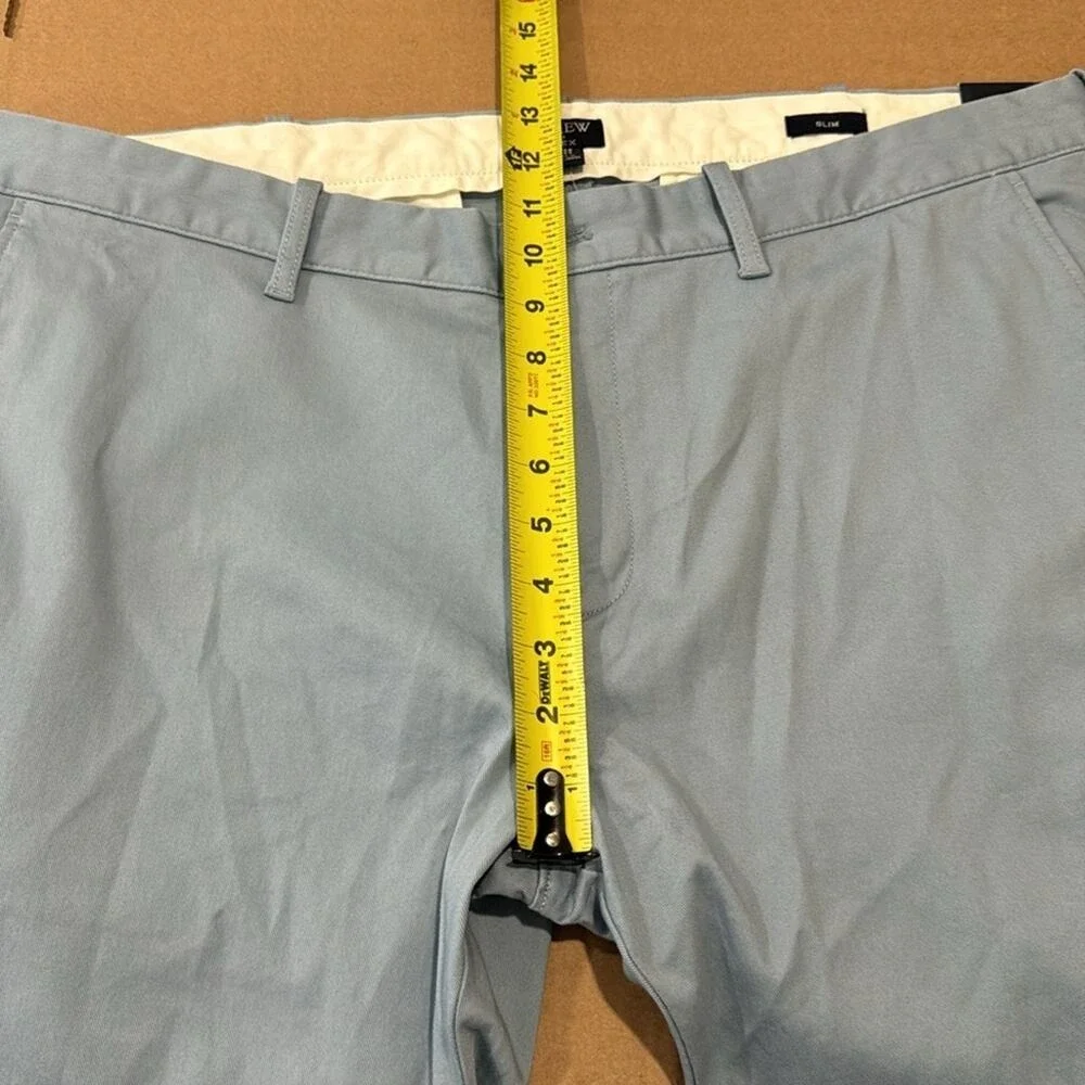 NWT J. Crew Men's 38x32 Straight-fit flex Chino Pant‎ Blue H3167 Casual Office